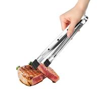 Tongles De Grill Télescopiques En Acier Inoxydable - Clips De Silicone Pour Barbacoa | Clips Alimentaires Rétractables Clips De Pain Multifonctionnels Pour La Cuisson, Les Grillades, Le Barbecue, Le B