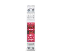 Tongou 2P 18 mm wifi Switch hutschriene | Interruptor de relé inteligente WiFi de 16 A con doble separación | con medición de consumo de energía | aplicación Smart Life | Alexa