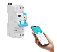 TONGOU 40A Interruptor de corriente residual Smart TUYA ZIGBEE, tipo AC, curva C, 1P+N, restablecimiento automático, contador de energía acoplado con diferencial 30-100 mA |
