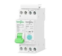 TONGOU Interruptor de circuito con interruptor inteligente, control remoto ON/OFF a través de Tuya/Smart life (32 A sin medición)