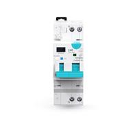 TONGOU Interruptor diferencial Superinmunizado WIFI/TUYA App, Auto Rearmable Disyuntor 2P,Rearme Automatico con Sobrecorriente y Fugas 1-20 A ajustable, 30 mA Fijo ,Clase A 6Ka Carril Din RCBO 2025