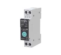 TONGOU WIFI Disyuntor Inteligente 63A Riel DIN para Hogar Inteligente Interruptor de Control Remoto Inalámbrico por Aplicación Negro