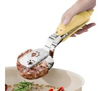 Tongs for Cooking - Stainless Steel Grilling Tools, Heat Resistant Locking Mechanism, Non Slip Grip Handle Design, Heavy Duty Durable Build | BBQ Outdoor Grilling, Camping Cooking, Meat Handling