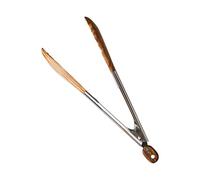 Tongs for Cooking, Stainless Steel Salad Tongs, Olive Wood Tip Tongs