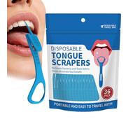 Tongue Cleaner - 36 Pieces Non-Slip Scraper Set | Reduce Bad Breath Brush For Care | Ideal For Family Friends Children Boys Girls Colleagues Birthday Festival Home Use