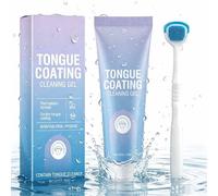 Tongue Cleaner Gel With Brush,Fresh Breath Care Kit, Dailycare For Adults,Travel Kit For Morning & Social. (1Pcs, 3.9 * 3.9 * 18.4)