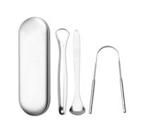 Tongue Cleaner Scraper - Tongue Brush and Scraper Cleaner | Stainless Steel Tongued Scrapers for Adults, Bad Breath Treatmented, Orals Care, Tongues Cleaning Tool, Reduce Orals Concerns