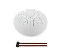 Tongue Drum Gear4music Life 10" de Acero, 11 Notas, Re Mayor, Blanco