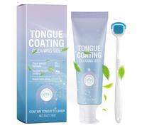 Tongue Gel Cleaner, Mouth Care Kit, 5,35 x 1,8 in Adults Hygiene, Ergonomic Scraper Design, Sensitivity Repair Paste for Teeth, Gums, Breath, Daily Use, Travel, Home Care