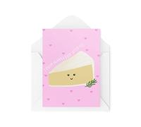 Tongue in Peach Divertida tarjeta de San Valentín - I Only Wanna Brie With You - Tarjeta de amante del queso - Tarjetas de novia - Tarjetas de novio - Tarjeta de aniversario - CBH1445