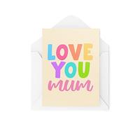 Tongue in Peach Divertidas tarjetas de felicitación de novedad | Love You Mum | Cumpleaños Día de la Madre Madre Mamá Madre Mamá De Hijo De Hija Bromas Bromas Divertidas | CBH1283