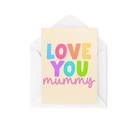 Tongue in Peach Divertidas tarjetas de felicitación de novedad | Love You Mummy | Cumpleaños Madre Madre Madre Mamá Mamá Pensando En Usted Bromas Broma Divertida | CBH1306