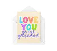 Tongue in Peach Divertidas tarjetas de felicitación novedosas | Te amo bisabuelo | Cumpleaños abuelos abuelos pensando en ti bromas bromas divertida | CBH1300