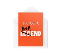 Tongue in Peach Divertidas tarjetas de felicitación novedosas | You Are A Legend... | Cumpleaños Hermana Hermano Mejor Amigo Mamá Papá | Bromas Bromas Divertidas | CBH1330