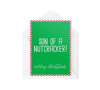 Tongue in Peach Divertidas tarjetas de Navidad | Tarjeta de hijo de un cascanueces | Para ella Him película de elfo Will Ferrell broma bromas lindo festivo tonto | CBH713