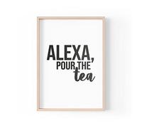 Tongue in Peach Impresión divertida con cita | impresiones para el hogar | Alexa vierte el té | arte de pared estético cafeína café cocina | A4 A3 A5 * marco no incluido* - PBH70