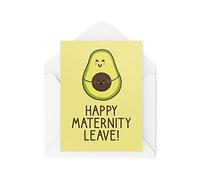 Tongue in Peach Lindas tarjetas de licencia de maternidad, dejando el trabajo nuevo bebé en el camino tarjeta de felicitación, esperando tarjetas co-trabajador, humor sarcasm banter broma CBH197