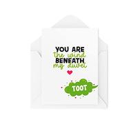 Tongue in Peach Tarjeta divertida para parejas - You Are The Wind Beneath My Duvet - Tarjetas para marido y esposa - Tarjeta de San Valentín - Novia novio - Aniversario - CBH1459