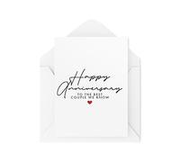 Tongue in Peach Tarjetas de aniversario - Para la mejor pareja que conocemos - Tarjetas para parejas - Tarjetas de aniversario de boda - CBH1759