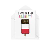Tongue in Peach Tarjetas divertidas | Tener una fabulosa tarjeta de cumpleaños | Para ella cumpleaños regalo bromas novedad sobrino linda hija sobrina colega hielo Lolly | CBH589
