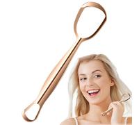 Tongue Scraper, Stainless Steel Design, 6.1x1.5in Fan Shaped Scrubber, Rust Resistant Design, Ergonomic Grip Handle for for Teen, Adults, Women, Men, Family, Daily, Teeth Cleaning