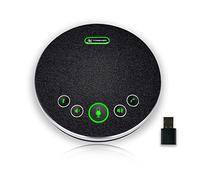 TONGVEO Altavoz Bluetooth Manos Libres USB Grabación 360º 4 Micrófonos AI, 8 Horas Conversación 8-12 Personas