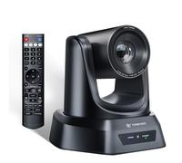TONGVEO PTZ Cámara HDMI/SDI/USB/LAN IP Live Streaming 10x Zoom óptico 1080P 60fps HD Cámara de Conferencia Videoconferencia Webcam para equipos Zoom YouTube OBS