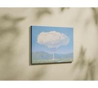 TONGYINLI Cuadro clásico en lienzo «Las cuerdas del corazón» de René Magritte, póster impreso famoso: arte mural surrealista en lienzo, mural decorativo para el hogar (50 x 75 cm/sin marco)