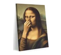 TONGYINLI Lienzo divertido para baño, arte de pared con un pellizco en la nariz, pintura clásica, humor, arte de baño, póster vintage impreso para decoración de baño (70 x 100 cm/sin marco)