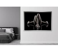 TONGYINLI Obra de arte de mujer sexy, pósteres e impresiones de mujer moderna, lienzo en blanco y negro, arte de pared para dormitorio, decoración del hogar (50 x 70 cm/sin marco)