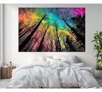TONGYINLI Pósteres impresos en lienzo de bosque natural, cuadros artísticos de árboles coloridos para sala de estar, mural decorativo de pared para el hogar, 80 x 120 cm, sin marco
