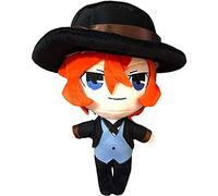 Tongyundacheng Bungo Stray Dogs,Muñeca de almohada de felpa de 20 cm, Dazai Osamu Ryunosuke Nakahara Chuuya Manga figuras de personaje de peluche de anime lindas muñecas de peluche suaves decorativas