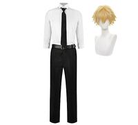 Tongyundacheng Denji Disfraz de Anime Chainsaw Hombre Cosplay Uniforme Disfraz para Halloween Fiesta Dress Up