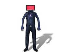 Tongyundacheng Disfraz de Toilet para niños y adultos, traje de Titán Speakerman TV Man Cameraman Cosplay traje de Halloween con la cabeza