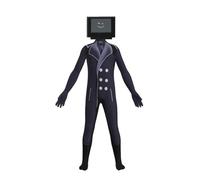 Tongyundacheng Disfraz de Toilet para niños y adultos, traje de Titán Speakerman TV Man Cameraman Cosplay traje de Halloween con la cabeza