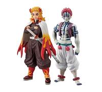 Tongyundacheng - Figura de acción anime 16 cm Rengoku Kyoujurou Akaza Akaza, Kimetsu No Yaiba PVC modelo colección estatua adornos de oficina, 2 piezas