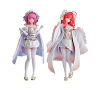 Tongyundacheng Figura de acción de Nakano Nino/Nakano Itsuki de 22 cm, figura de anime The Quintuplets, estatua de vestido de novia, versión de PVC, adornos de colección de modelos
