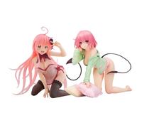 Tongyundacheng Figura de anime Lala Satalin Deviluke, Momo Belia Deviluke, figura de acción coleccionable de PVC, modelo de escritorio, adornos decorativos de anime