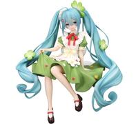 Tongyundacheng Figuras de manga Miku 14 cm Anime Miku Figura de acción Sentada Pose Ver. Coleccionable Adornos de escritorio PVC Modelo Estatua Regalo para los fans del anime