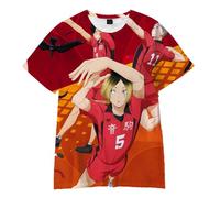 Tongyundacheng Haikyuu - Camiseta de manga corta para hombre, diseño de anime Shoyo Hinata Tobio Kageyama Kozume Kenma, Tipo 5., XXS