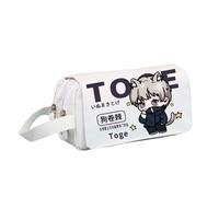Tongyundacheng JJK - Estuche para lápices de anime Geto Suguru/Gojo Satoru/Ryomen Sukuna Manga Stationery Case 20 x 8 x 10 cm, gran capacidad para bolígrafos, suministros escolares JJK Merch, Tipo 4