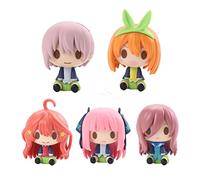 Tongyundacheng Juego de 5 figuras de The Quintuplets por excelencia, Miku Nakano, modelo Nakano, Ichika, Nino, Yotsuba Itsuki, colección de figuras lindas para el hogar