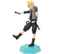 Tongyundacheng Kagamine Rin Figura Kagamine Len Figura Kawaii Anime Character Estatua PVC Modelo de Pie Coleccionable Adorno de Escritorio, 14,5 cm