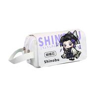 Tongyundacheng Kimetsu No Yaiba - Estuche de papelería de anime Kochou Shinobu/Kamado Tanjiro, estuche de gran capacidad para lápices, artículos escolares Kimetsu No Yaiba Merch, tipo 2, 20x8x10cm
