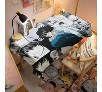Tongyundacheng Mantel de anime japonés Misa Amane/Light Yagami, mantel impermeable con dibujos animados, decoración para escritorios de computadora