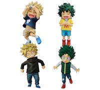 Tongyundacheng MHA Figura Midoriya Izuku & Bakugou Katsuki Figuras de Anime MHA Estatua Coleccionable PVC Modelo de Escritorio Decoración de Coche, 11cm