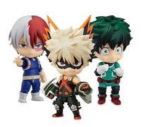 Tongyundacheng MHA Figures Bakugo Katsuki/Midoriya Izuku/Todoroki Shouto Anime Figura de acción Estatuas Modelo Figura Decoración de Escritorio 10 cm