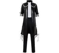 Tongyundacheng My Hero Academia - Disfraz de Dabi para cosplay, abrigo, camisa y pantalones, conjunto completo para fiesta de Halloween, Juego B, S