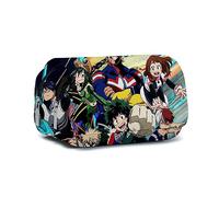 Tongyundacheng My Hero Academia - Estuche para lápices Midoriya Izuku de gran capacidad, doble capa, suministros de oficina, bolsa de almacenamiento de papelería escolar para niños y niñas, Tipo 9,
