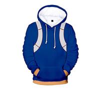 Tongyundacheng My Hero Academia Sudadera con Capucha MHA Midoriya Izuku Todoroki Shoto Disfraz de Cosplay Sudadera con Capucha de Manga Larga Suéter Sudadera para Niñas Niños Mujeres Hombres